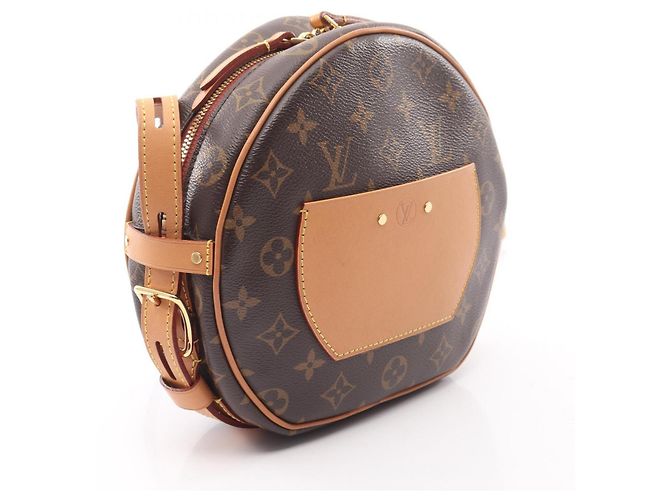 Borsa Louis Vuitton Boite Chapeau Souple MM Monogram Marrone Monogramma - vista 2
