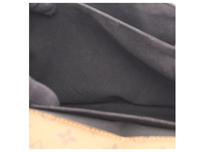 Borsa Louis Vuitton Pochette Metis MM Marrone Nero Monogramma - vista 6