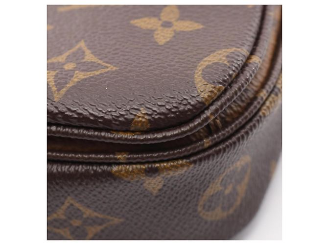 Borsa Louis Vuitton Pochette Metis MM Marrone Nero Monogramma - vista 8