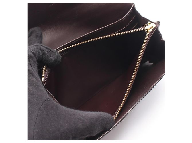 Louis Vuitton Portefeuille Sarah Bi-fold Long Wallet Burdeos Púrpura - vista 10