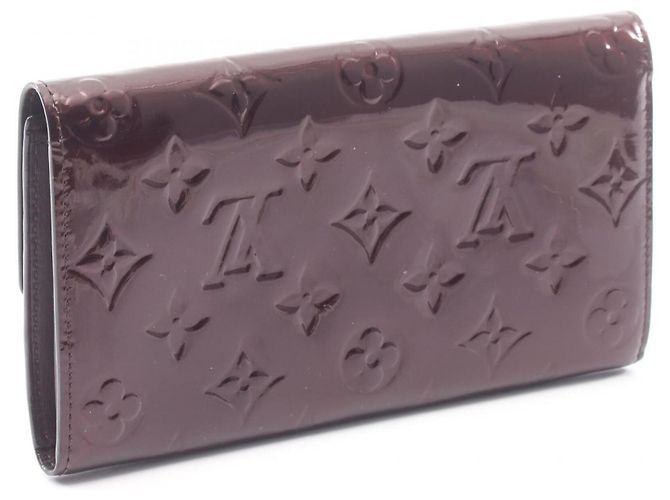Louis Vuitton Portefeuille Sarah Bi-fold Long Wallet Burdeos Púrpura - vista 2