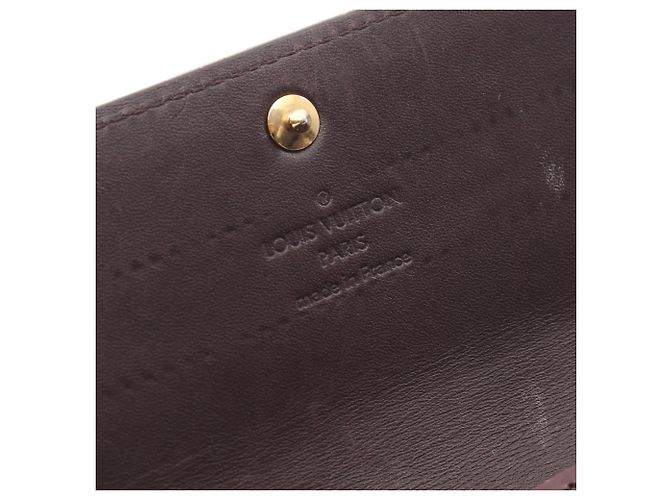 Louis Vuitton Portefeuille Sarah Bi-fold Long Wallet Burdeos Púrpura - vista 4