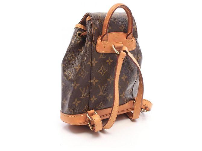 Zaino/Borsa Louis Vuitton Mini Montsouris Monogram Marrone Monogramma - vista 2