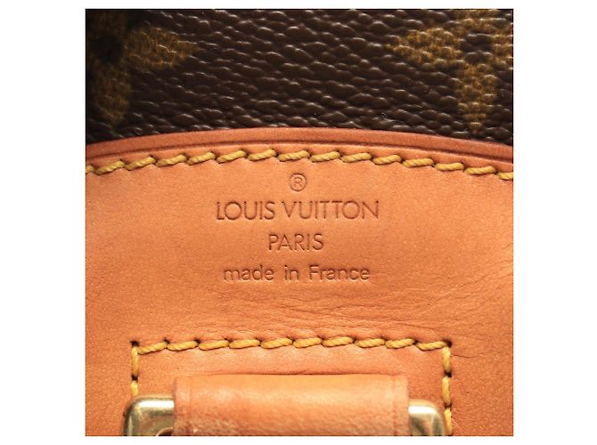 Zaino/Borsa Louis Vuitton Mini Montsouris Monogram Marrone Monogramma - vista 4