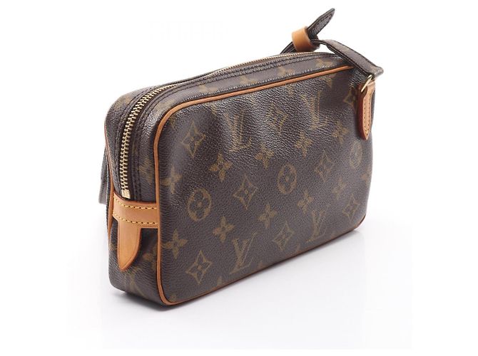 Borsa a tracolla Louis Vuitton Marly Bandoulière Marrone Monogramma - vista 2