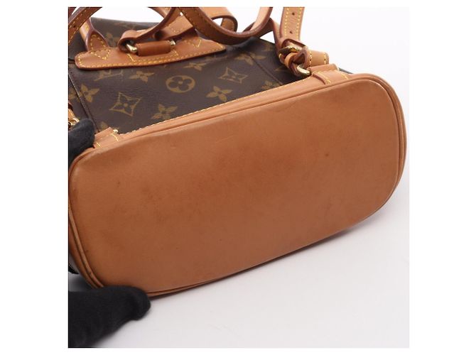 Zaino Louis Vuitton Mini Montsouris Marrone Monogramma - vista 10