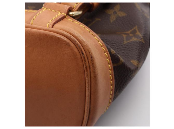 Zaino Louis Vuitton Mini Montsouris Marrone Monogramma - vista 12