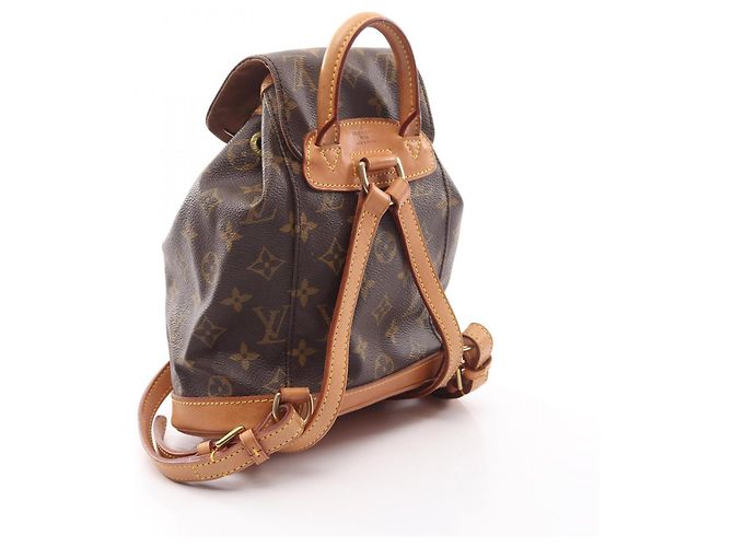 Zaino Louis Vuitton Mini Montsouris Marrone Monogramma - vista 2