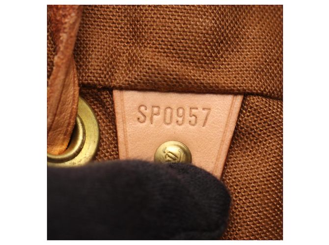 Zaino Louis Vuitton Mini Montsouris Marrone Monogramma - vista 5