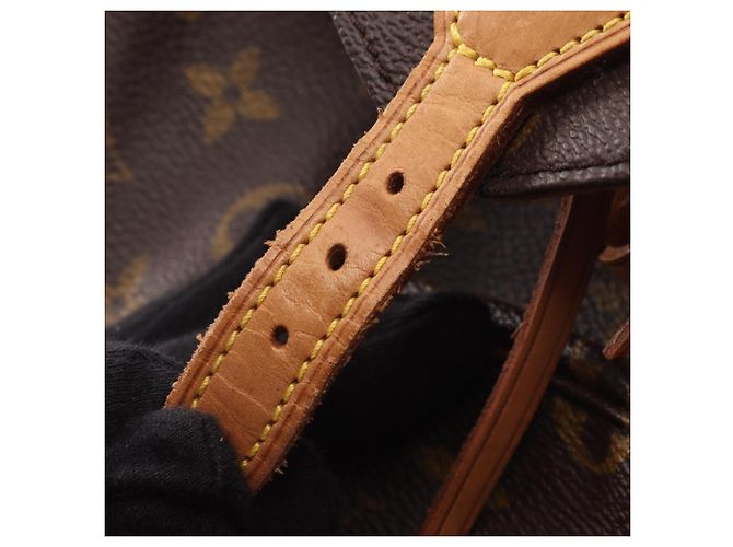 Zaino Louis Vuitton Mini Montsouris Marrone Monogramma - vista 8
