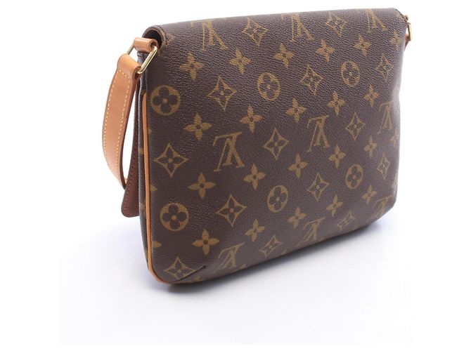Louis Vuitton Musette Tango Handtasche Braun Monogramm - Ansicht 2