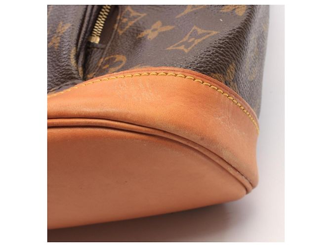 Mochila Louis Vuitton Montsouris MM Monogram Castaño Monograma - vista 10