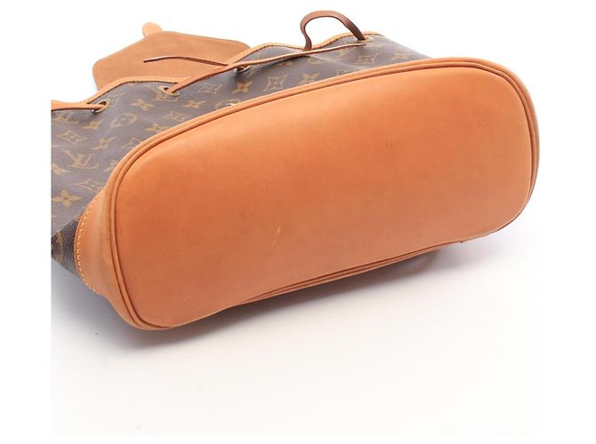 Mochila Louis Vuitton Montsouris MM Monogram Castaño Monograma - vista 8