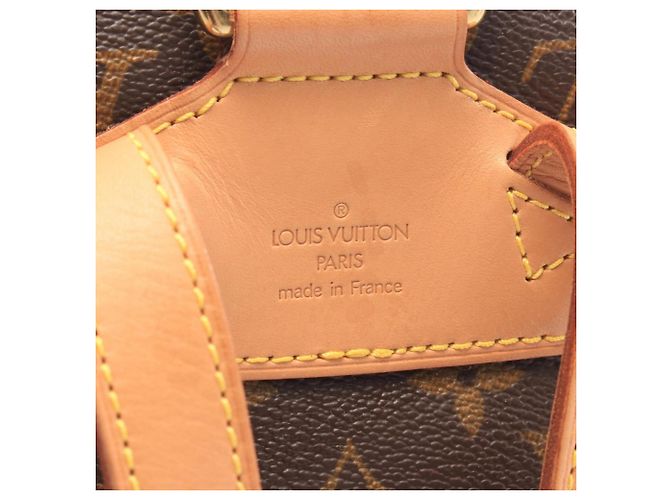Zaino Louis Vuitton Montsouris MM Monogram Marrone Monogramma - vista 4