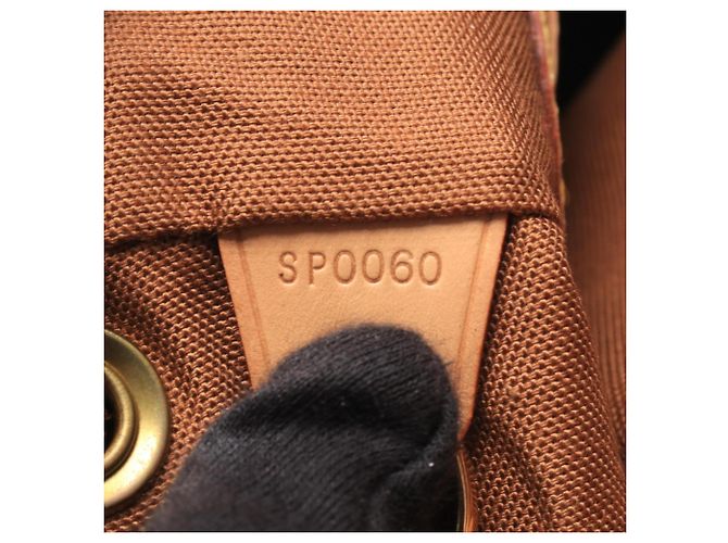 Zaino Louis Vuitton Montsouris MM Monogram Marrone Monogramma - vista 5