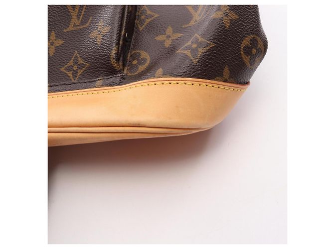 Zaino Louis Vuitton Montsouris MM Marrone Monogramma - vista 10