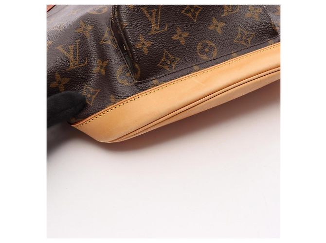 Zaino Louis Vuitton Montsouris MM Marrone Monogramma - vista 11