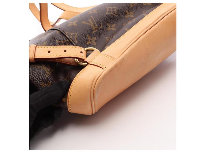 Zaino Louis Vuitton Montsouris MM Marrone Monogramma - vista 13