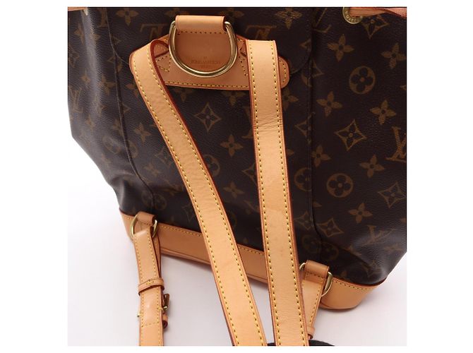 Zaino Louis Vuitton Montsouris MM Marrone Monogramma - vista 15