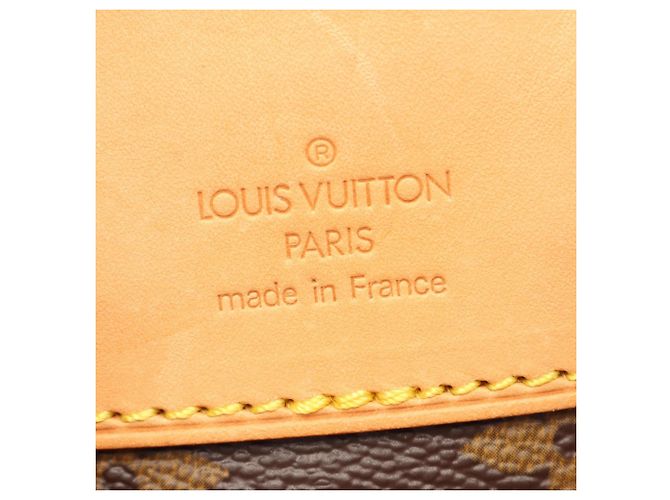 Zaino Louis Vuitton Montsouris MM Marrone Monogramma - vista 4