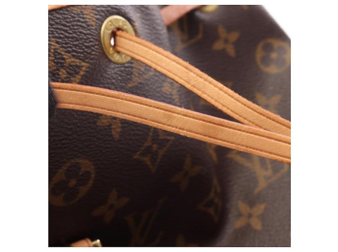 Zaino Louis Vuitton Montsouris MM Marrone Monogramma - vista 6