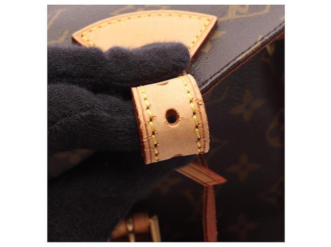 Zaino Louis Vuitton Montsouris MM Marrone Monogramma - vista 7