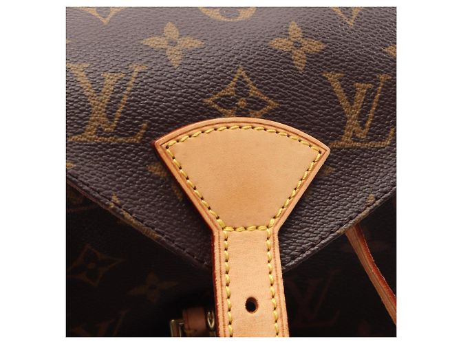 Zaino Louis Vuitton Montsouris MM Marrone Monogramma - vista 8