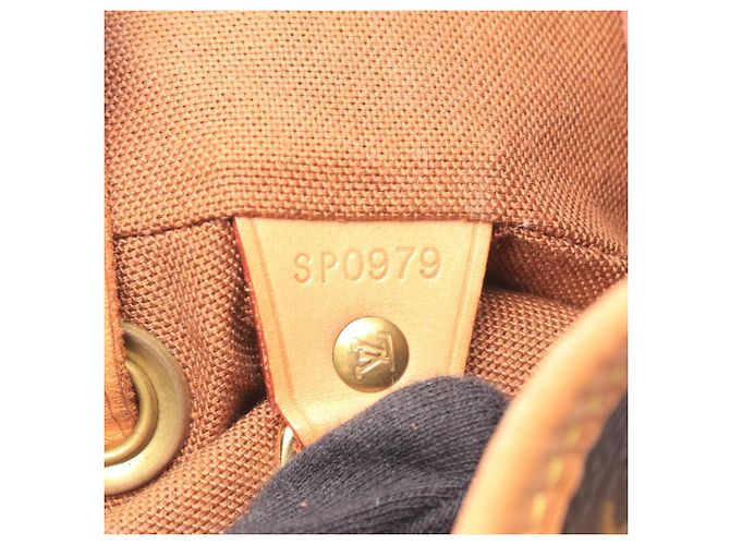 Zaino Louis Vuitton Montsouris MM Marrone Monogramma - vista 5