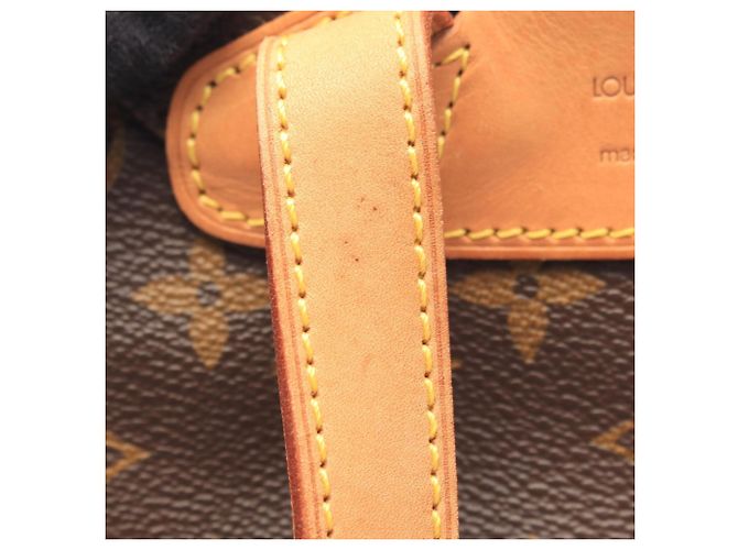Zaino Louis Vuitton Montsouris MM Marrone Monogramma - vista 6