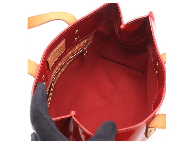 Borsa Louis Vuitton Lead PM Monogram Vernis Rosso - vista 3
