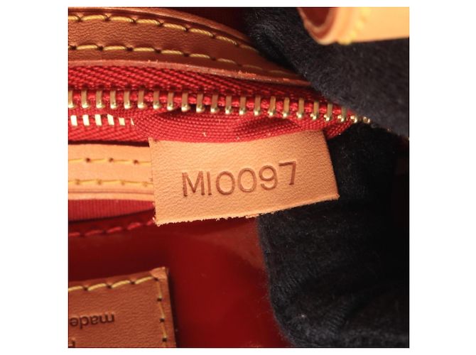 Borsa Louis Vuitton Lead PM Monogram Vernis Rosso - vista 5