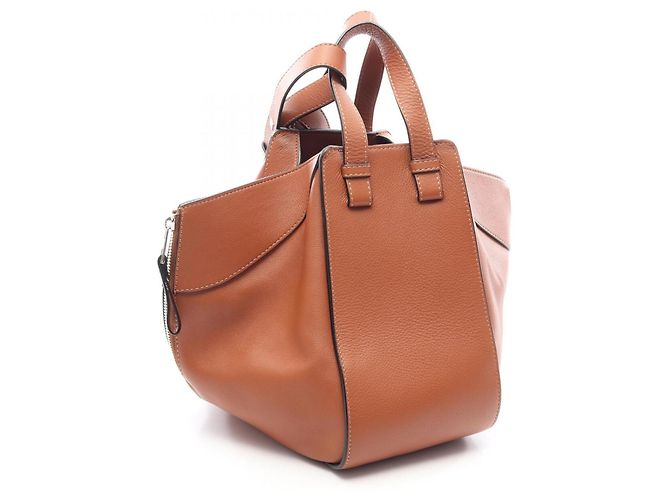 Loewe Hammock Small 2-Way Lederhandtasche Braun - Ansicht 2