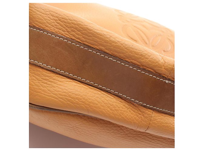 Borsa a tracolla con coulisse Loewe Anagram Marrone Arancione - vista 10