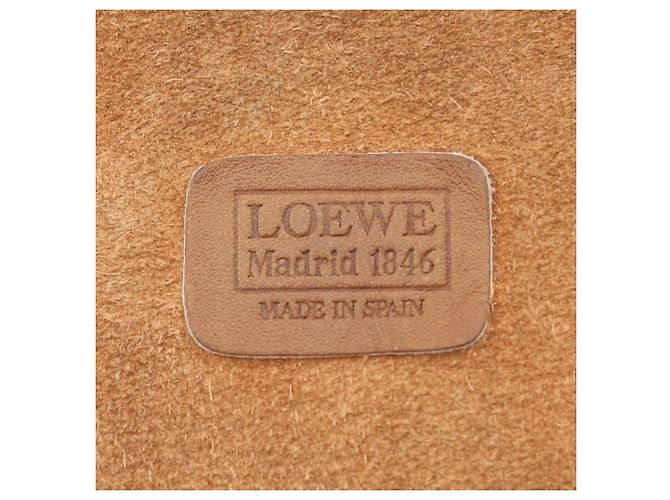 Borsa a tracolla con coulisse Loewe Anagram Marrone Arancione - vista 4