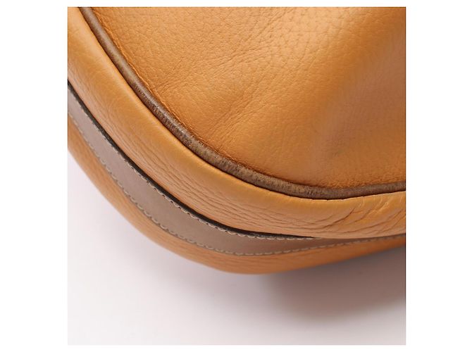 Borsa a tracolla con coulisse Loewe Anagram Marrone Arancione - vista 5