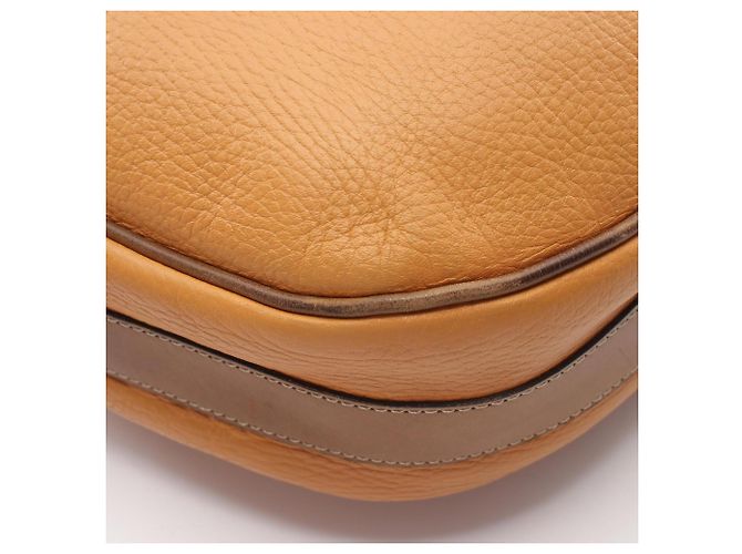 Borsa a tracolla con coulisse Loewe Anagram Marrone Arancione - vista 8