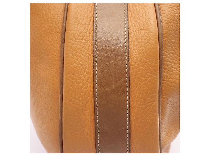 Borsa a tracolla con coulisse Loewe Anagram Marrone Arancione - vista 9
