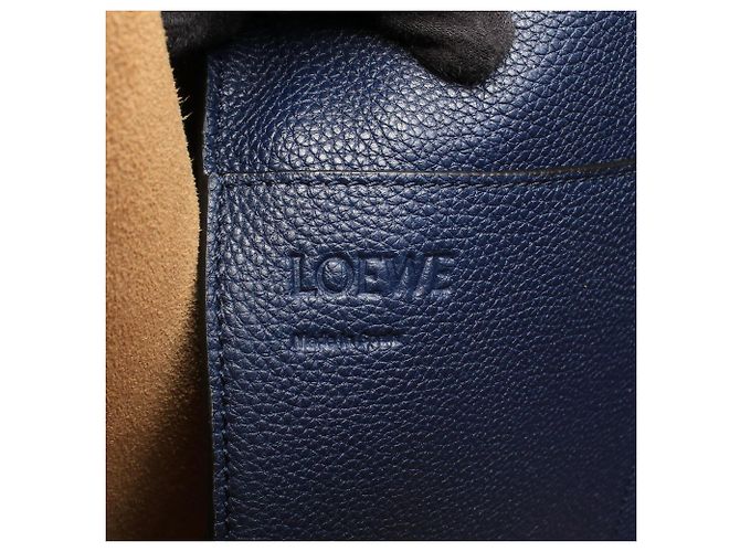 Borsa Tote Loewe Buckle Horizontal Anagram Blu navy - vista 4