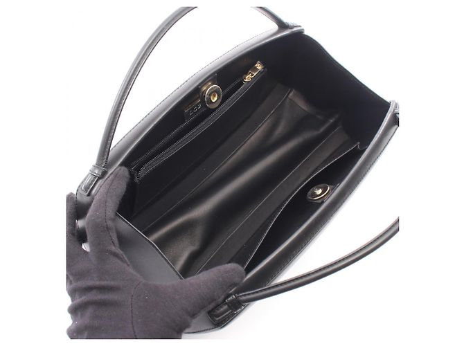 Borsa a mano Loewe in pelle nera Nero - vista 3