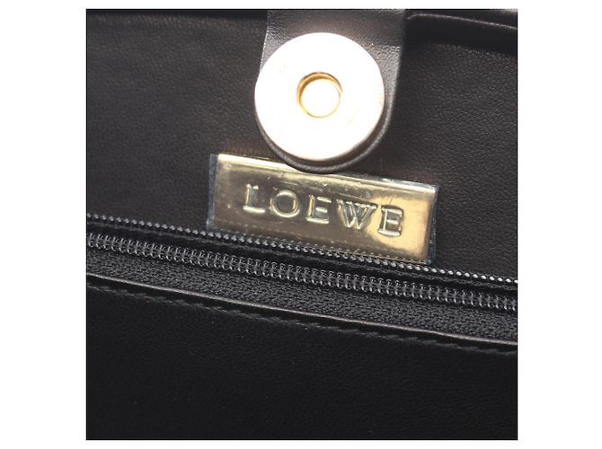 Borsa a mano Loewe in pelle nera Nero - vista 4