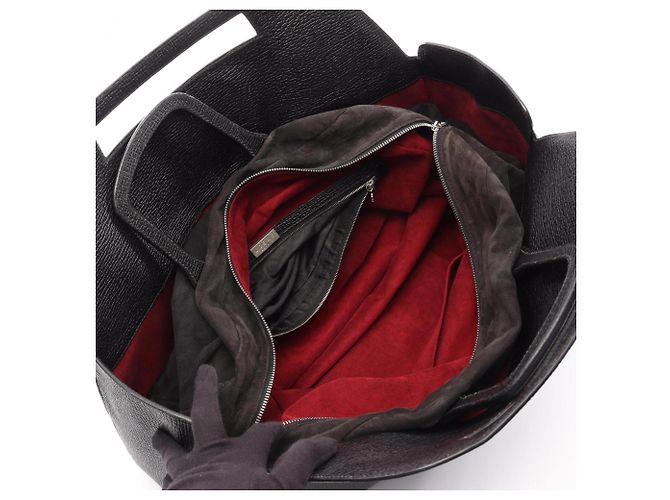 Loewe Handtasche aus schwarzem Leder - Ansicht 3