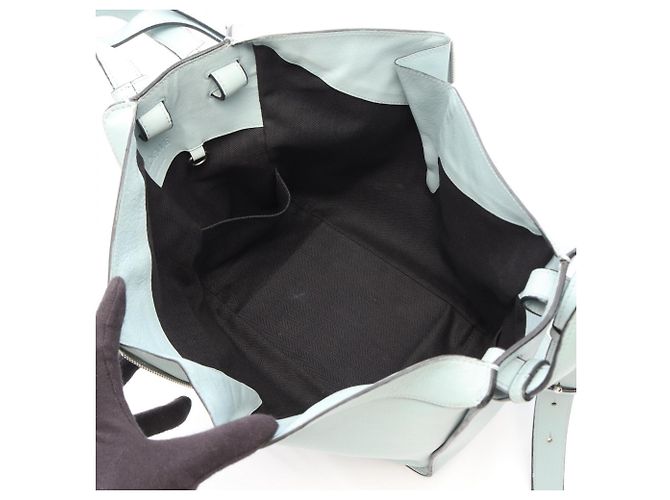 Borsa Loewe Hammock Small Blu - vista 3