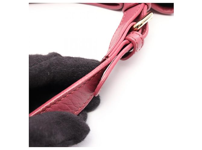 Borsa a tracolla Fendi Zucchino Rosa Beige - vista 12