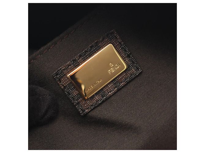 Borsa Boston Fendi Zucchino Marrone - vista 4