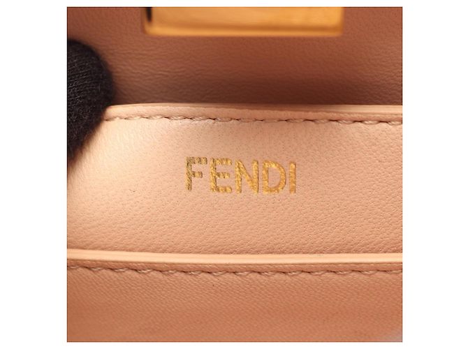 Borsa Fendi Peekaboo I.U. Small Selleria Verde - vista 4