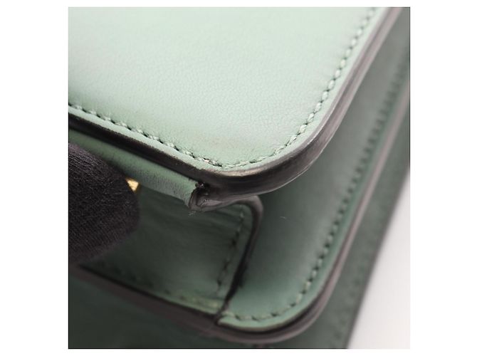 Borsa Fendi Peekaboo I.U. Small Selleria Verde - vista 8