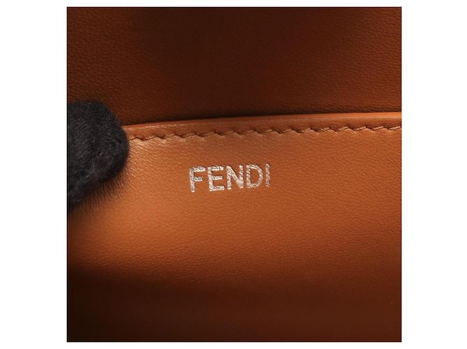 Bolsa de Ombro Fendi Peekaboo Cut Medium Marrom - vista 4