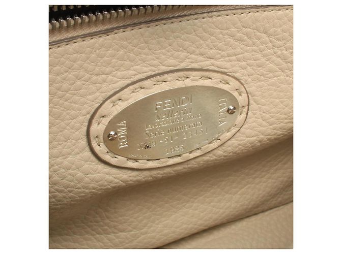 Borsa a mano 2-Way Fendi Peekaboo Regular Selleria Marrone - vista 4