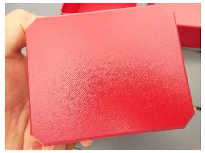 Caixa de joias Cartier em couro vermelha e dourada Vermelho Dourado - vista 6