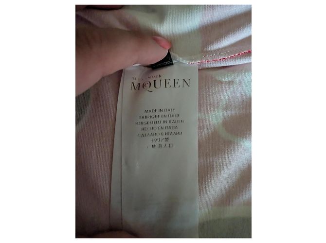 Alexander McQueen Sarah Burton Kleid Blumenprint Cut-Out Schwarz Weiß Rot - Ansicht 6